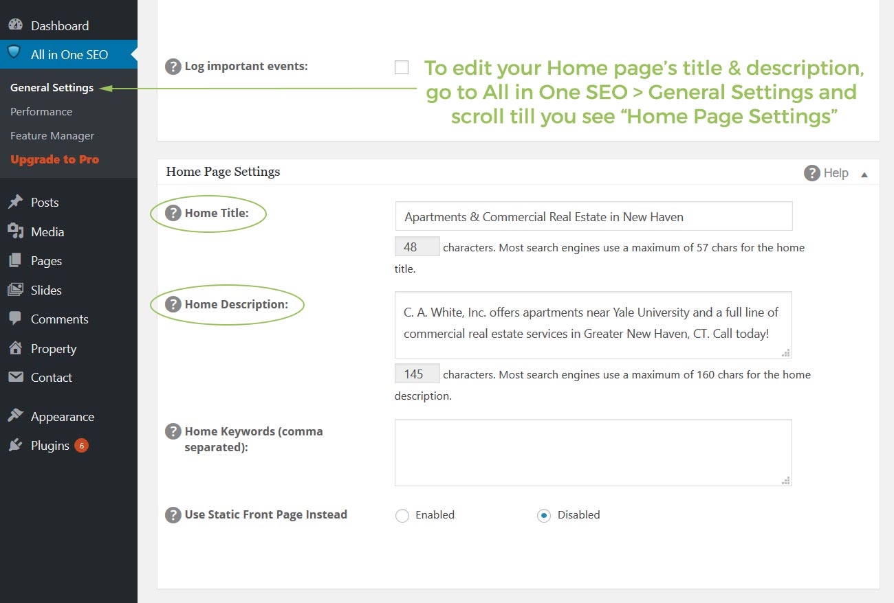 Edit your Home page's title & description by going to Yoast > Search Appearance