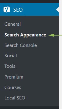 To access your Home page title and description, go to Yoast > Search Appearance on the WordPress menu