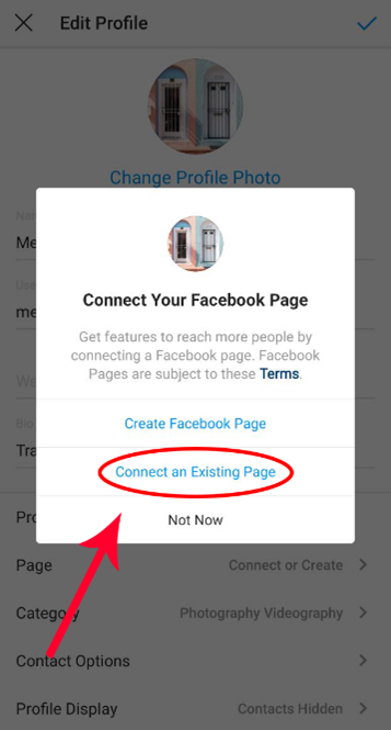 How to Link Your Instagram Account and Facebook Page