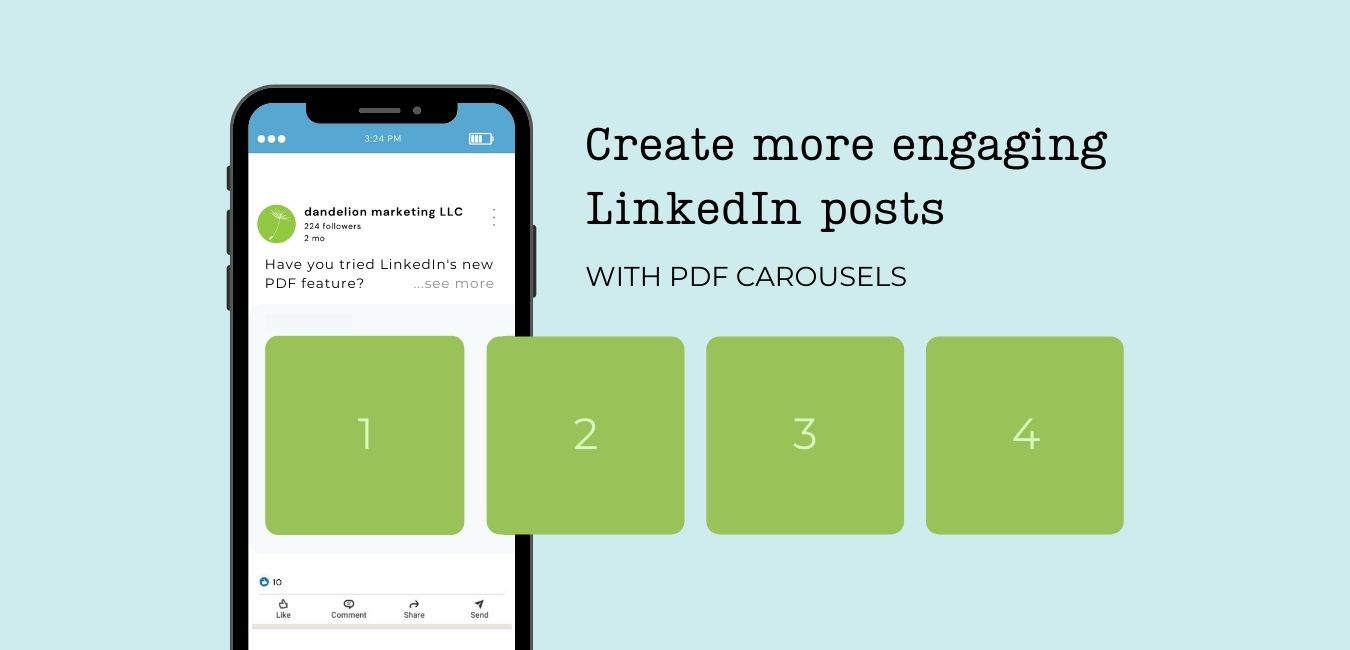 Create more engaging LinkedIn posts with PDF carousels